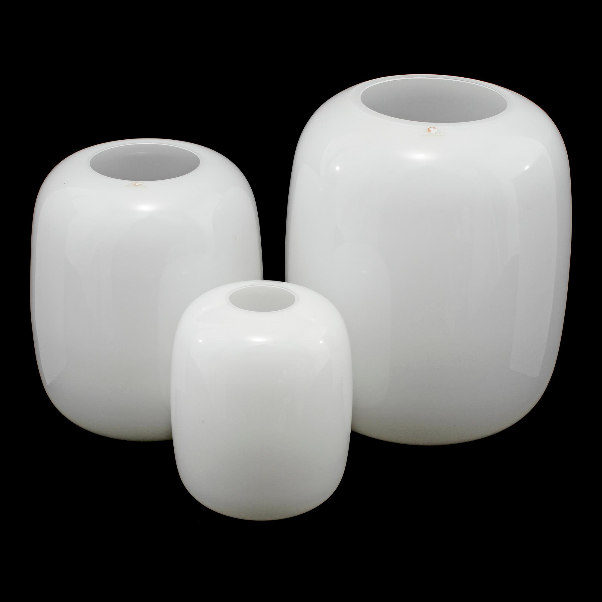 VASER, 3 st, glas, Timo Sarpaneva, Iittala, 1900-talets andra hälft.