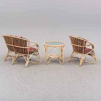 TRÄDGÅRDSMÖBEL, 3 delar, 1900-talets andra hälft.