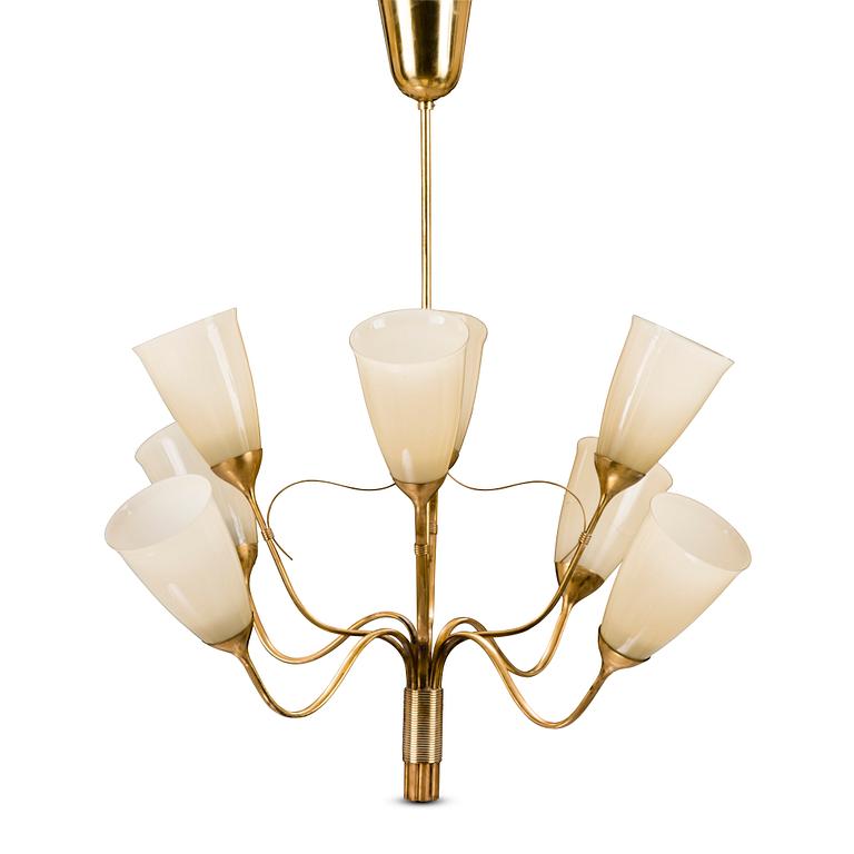 Paavo Tynell, A mid-20th century pendant lamp model 9007/8 for Idman, Finland.