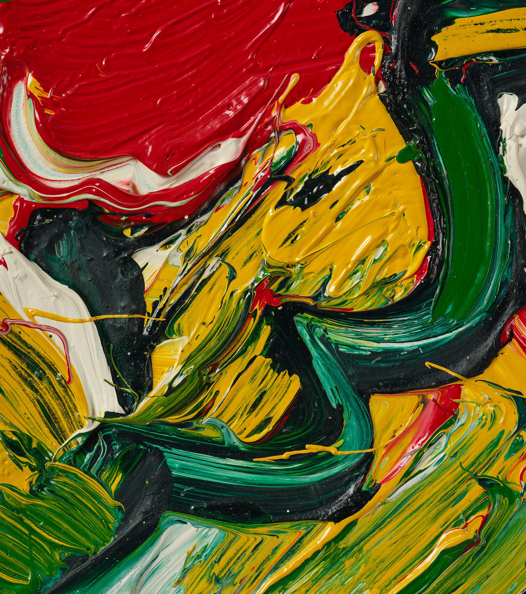 Bengt Lindström, "Figur mot gult".