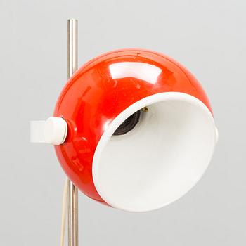 An interior set in red plastic from the 1970s, 7 parts.