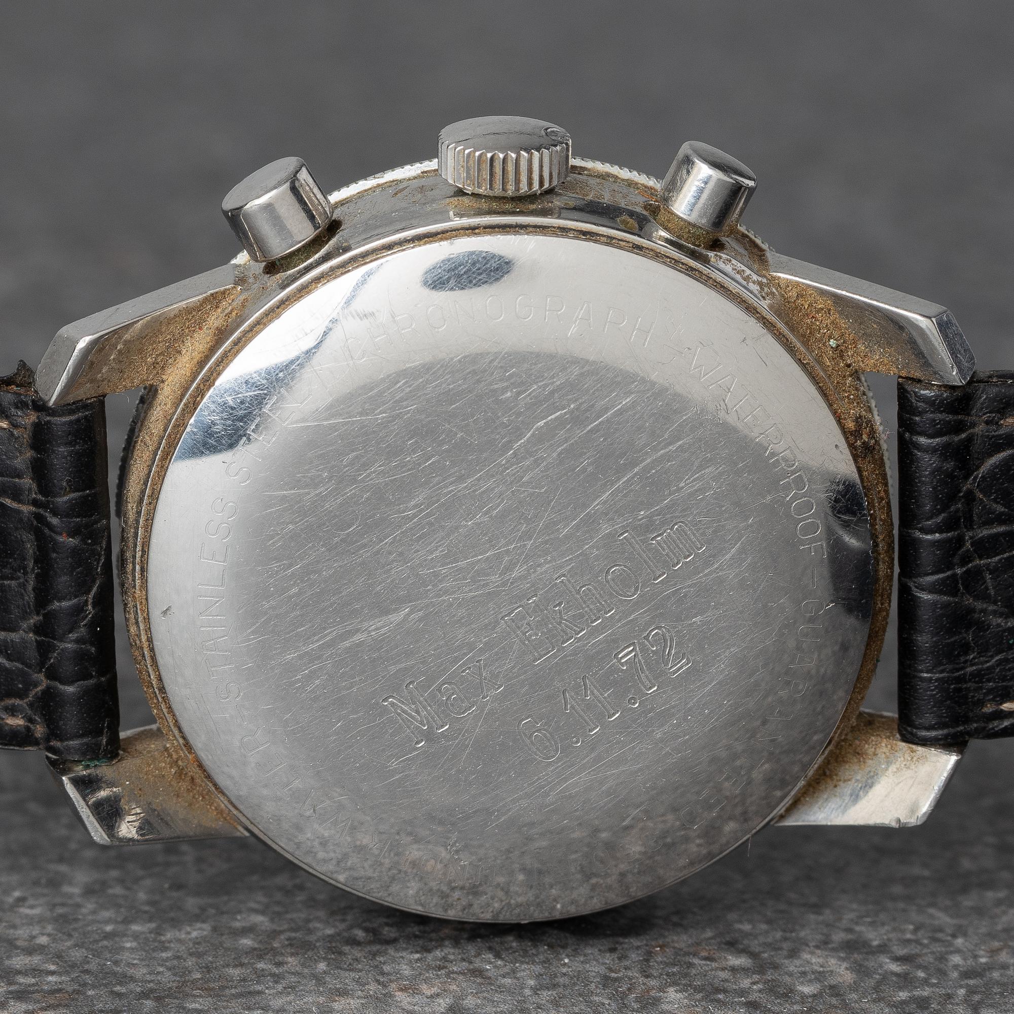 Heuer, Autavia, "Compressor Case", chronograph, ca 1970.
