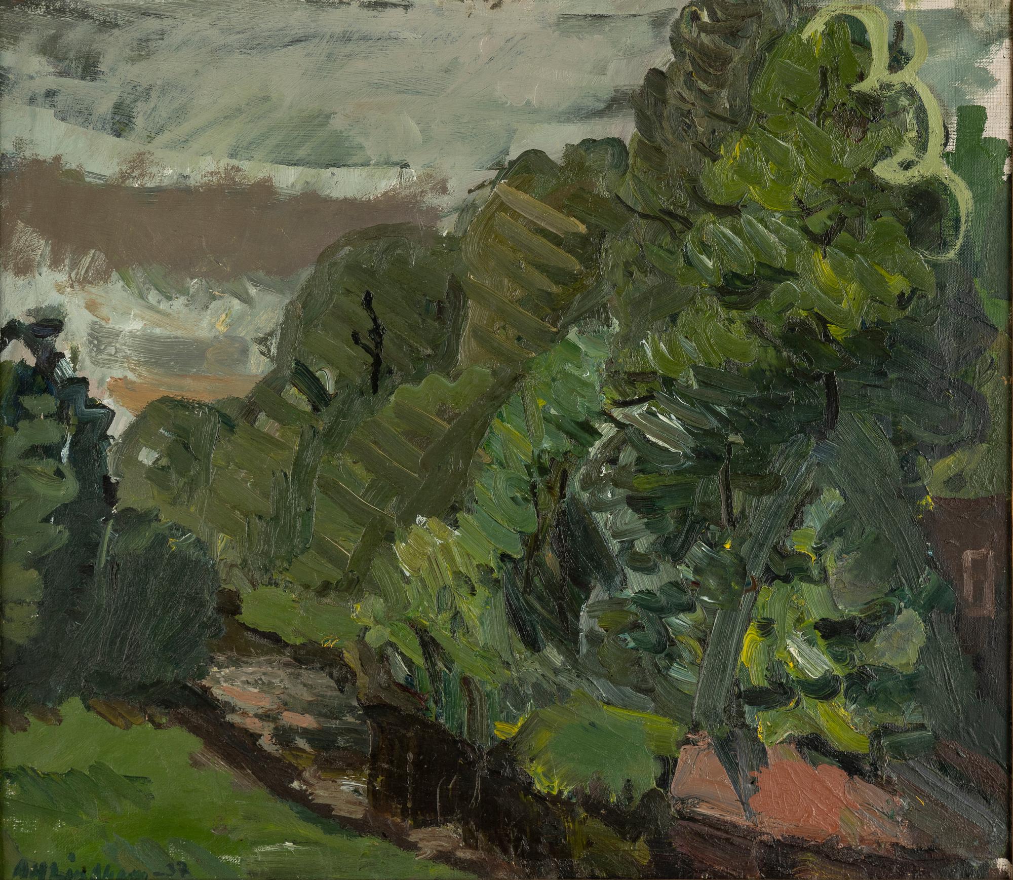 Alf Lindberg, oil on canvas, signed and dated -37.