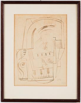 GÖSTA ADRIAN-NILSSON, tusch på papper. Signerad GAN och daterad 1922.