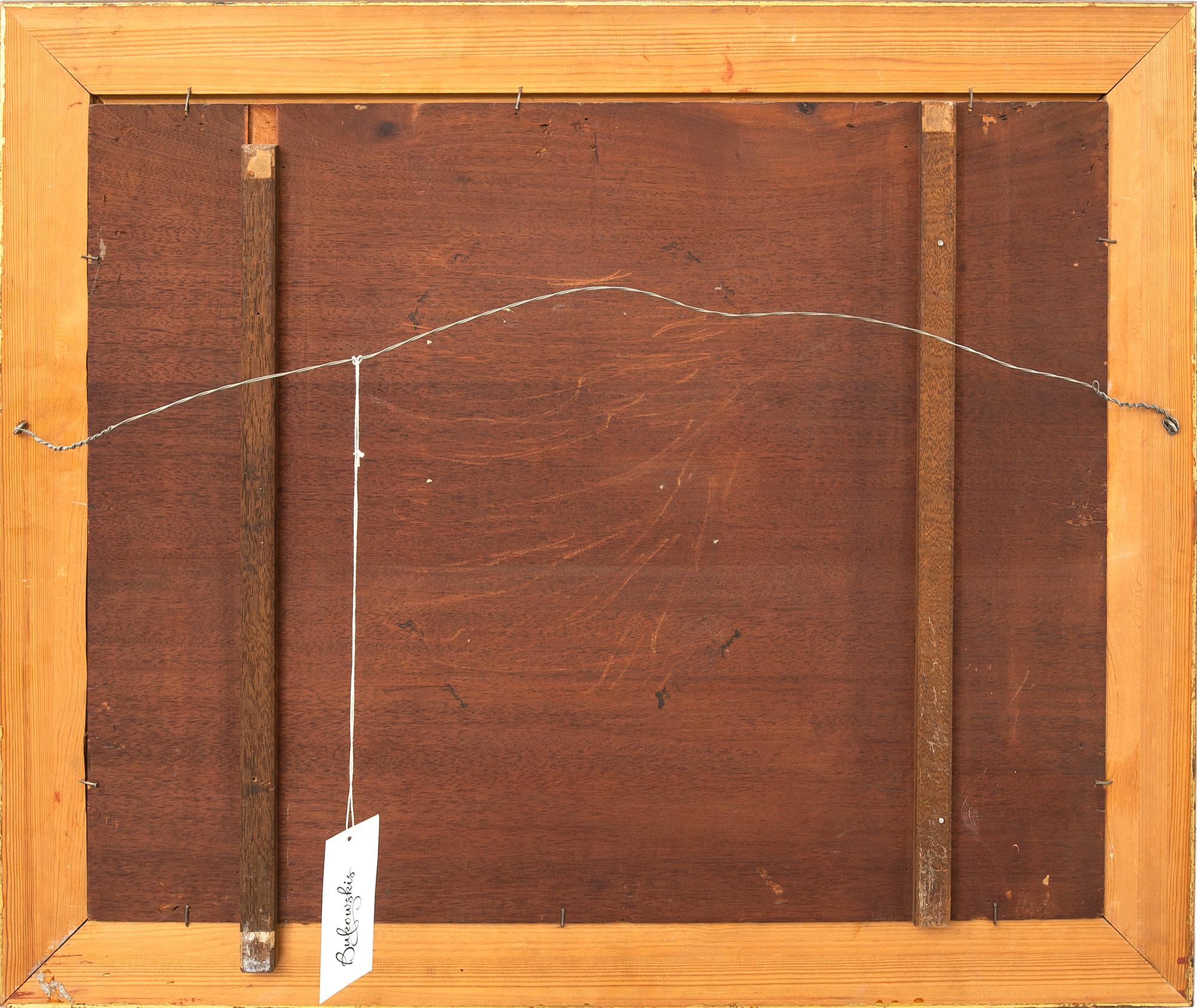 Andreas Achenbach, olja på pannå signerad.