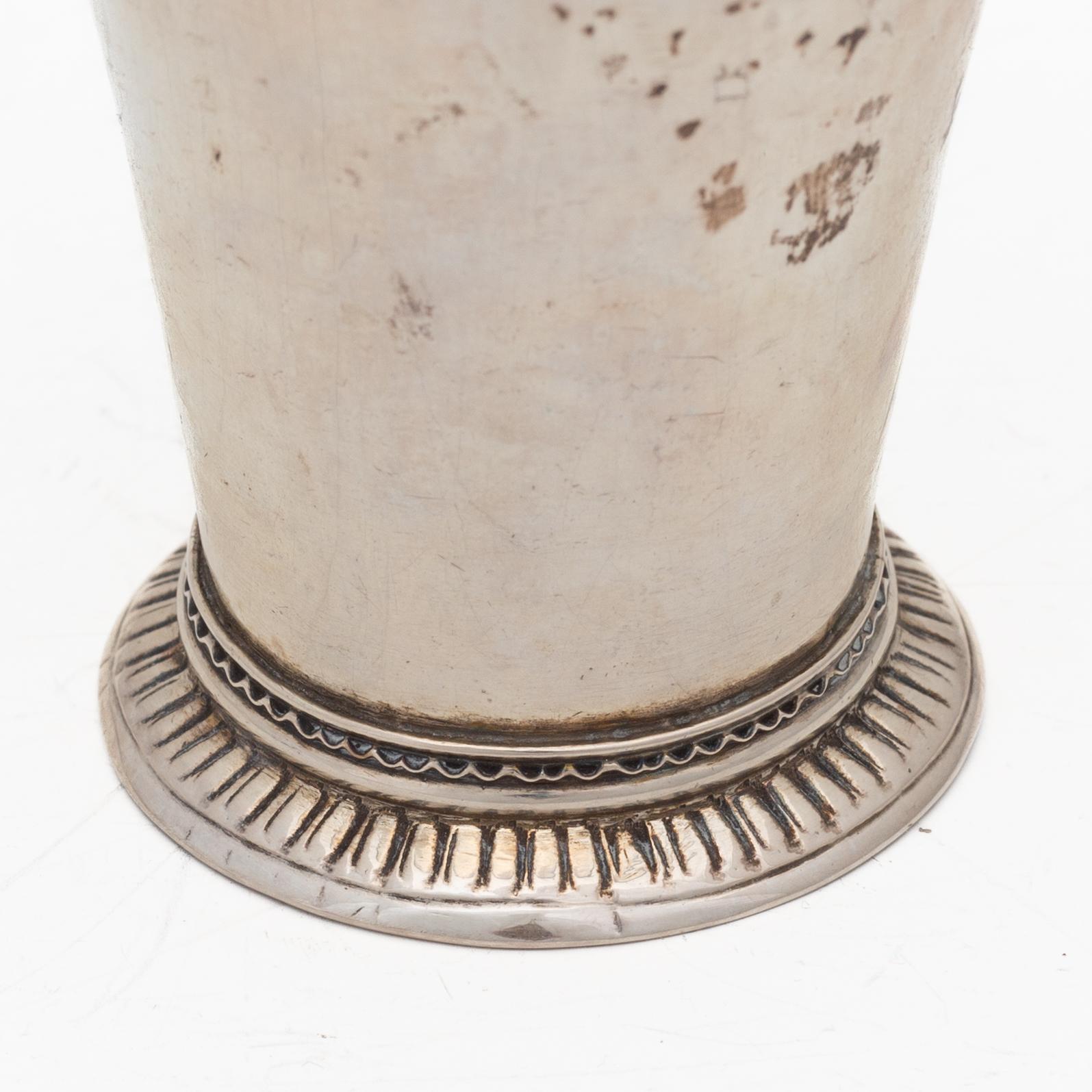 A Swedish silver beaker, mark of Mikael Hammarberg, Härnösand, 1766.