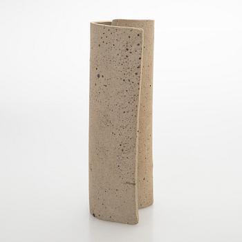 Kyllikki Salmenhaara, a 'Winding' stoneware sculpture, signed KS.