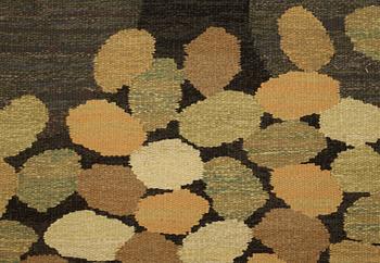 RUG. Flat weave. 204,5 x 169 cm. Signed BG (probably Brita Grahn). Sweden around 1960-70.