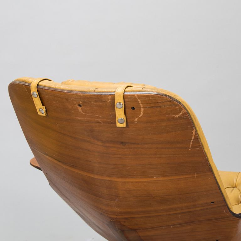 George Mulhauser, fåtölj och ottoman, "Mr. Chair II" för Plycraft Inc. 1960-tal.