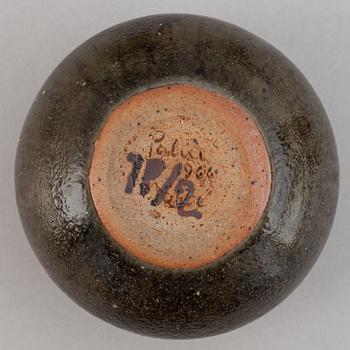 Rolf Palm, a set of two stoneware vases and three stoneware bowls.