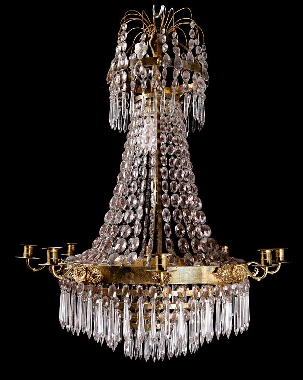 LJUSKRONA, empire, tidigt 1800-tal. H ca 85.