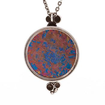 Nanny Still, necklace, titanium, silver, Kultakeskus 1970s.