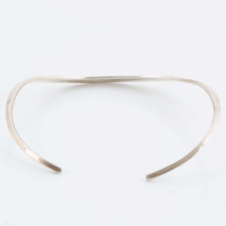 A BORGILA silver necklace.