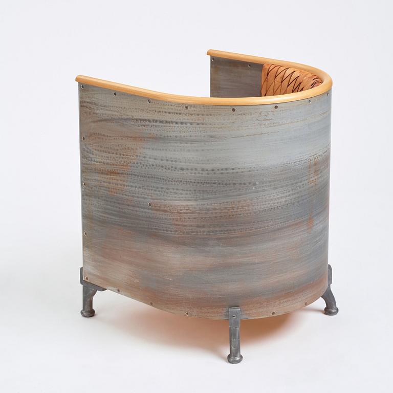 Mats Theselius, fåtölj ”Aluminium chair”, ed. 59/200, Källemo, efter 1990.
