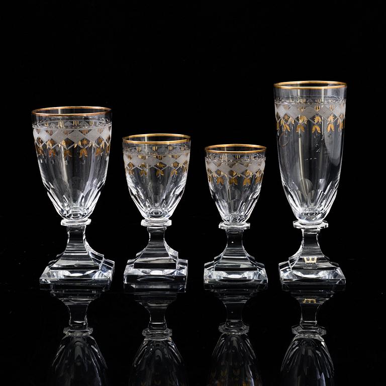 An 98-piece 'Odelberg Junior' glass service from Kosta.