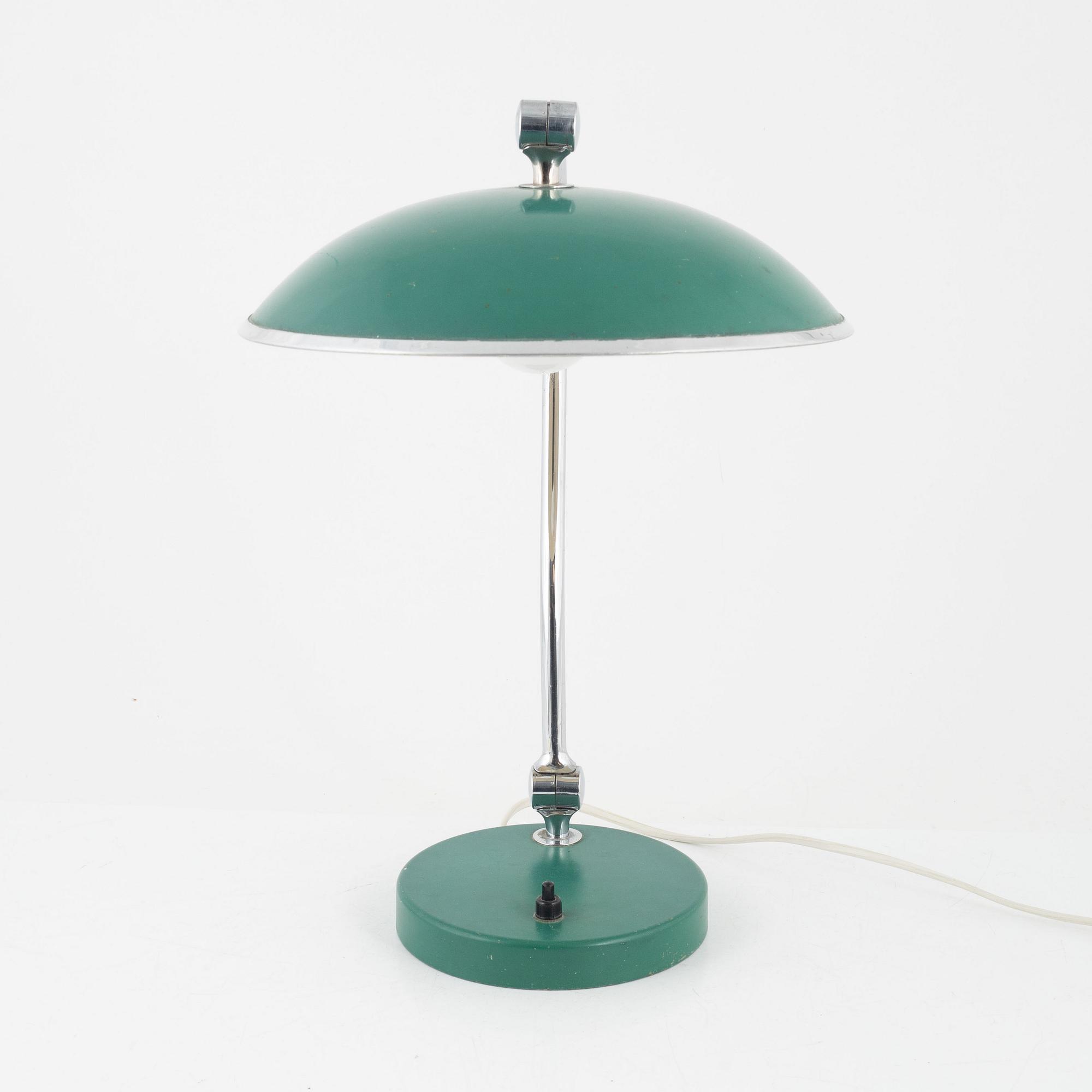 Bordslampa, funkis, Boréns, Borås, 1930-tal.