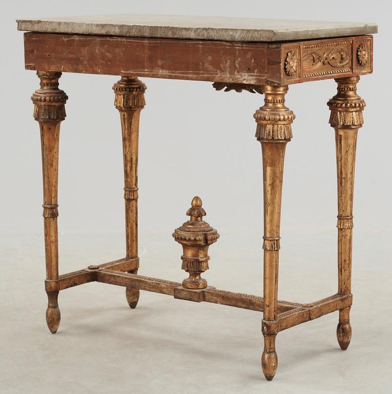 A Gustavian late 18th century console table.