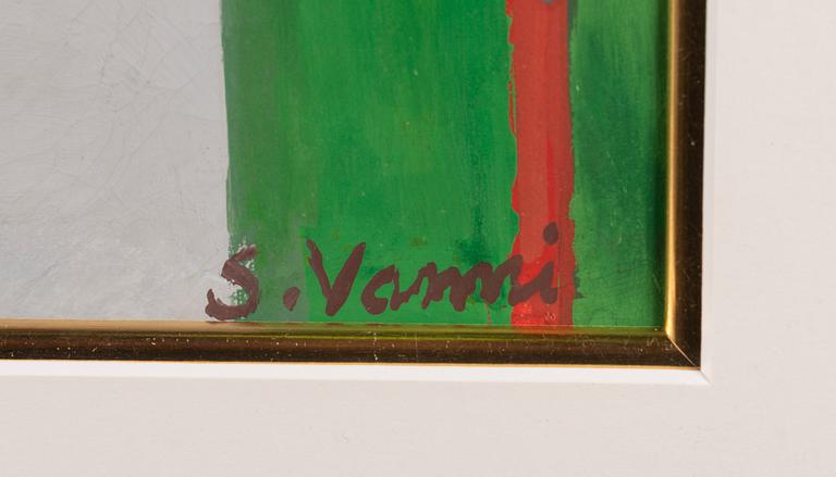 SAM VANNI, gouache, signed.