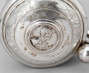 STOP, silver, barockstil, GAB Stockholm 1894. Vikt ca 785 gram.