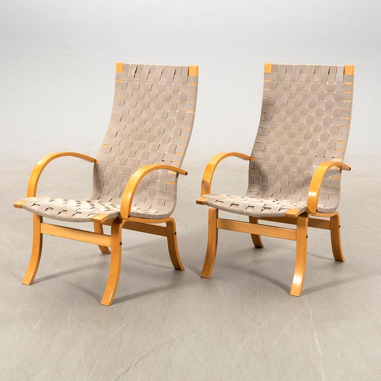 Armchairs a pair late 20th century.