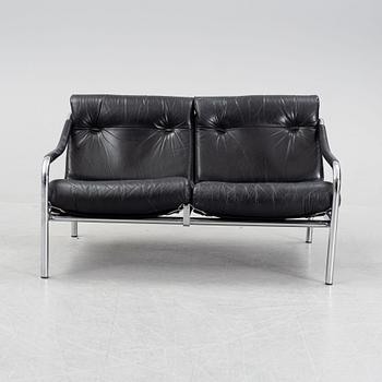 A 1960's leather upholstered 'Kadia' sofa  by Tim Bates for Pieff.