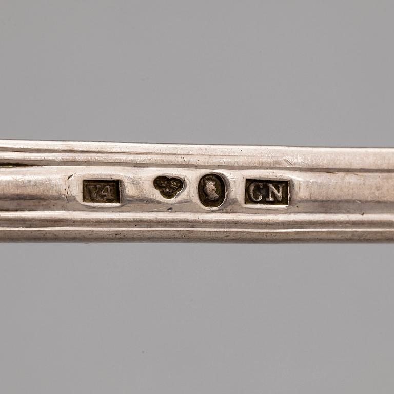 SOPPSLEV, silver, "Engelsk snäck", Carl Nyström, Stockholm 1851. Vikt ca 166 gram.