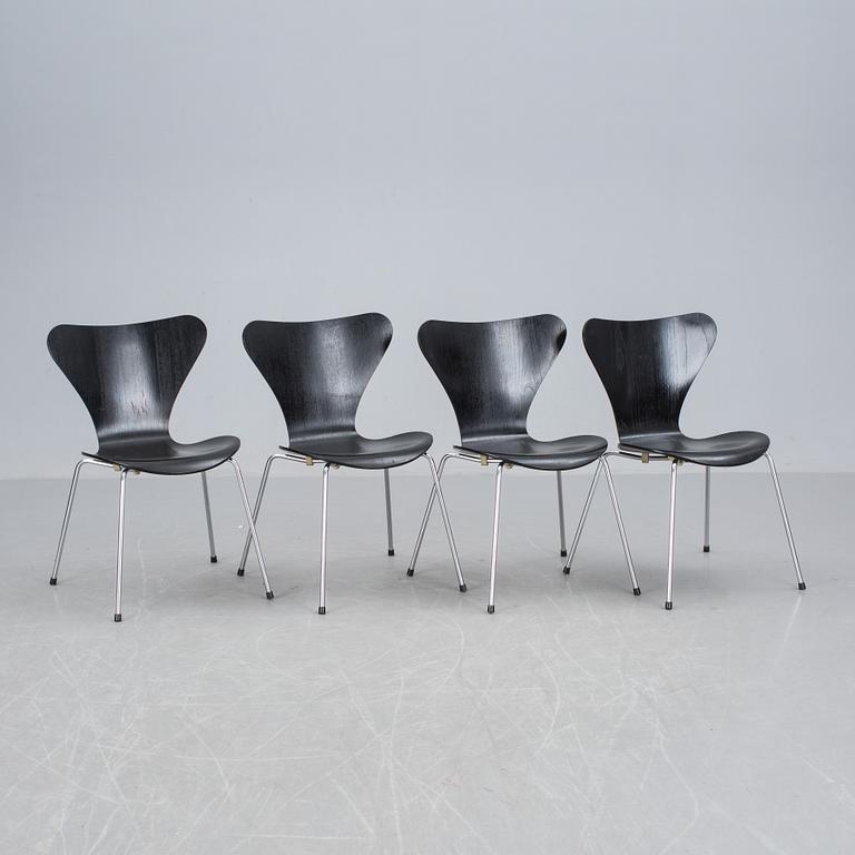 STOLAR, 4 st, "Sjuan", Arne Jacobsen, Fritz Hansen.