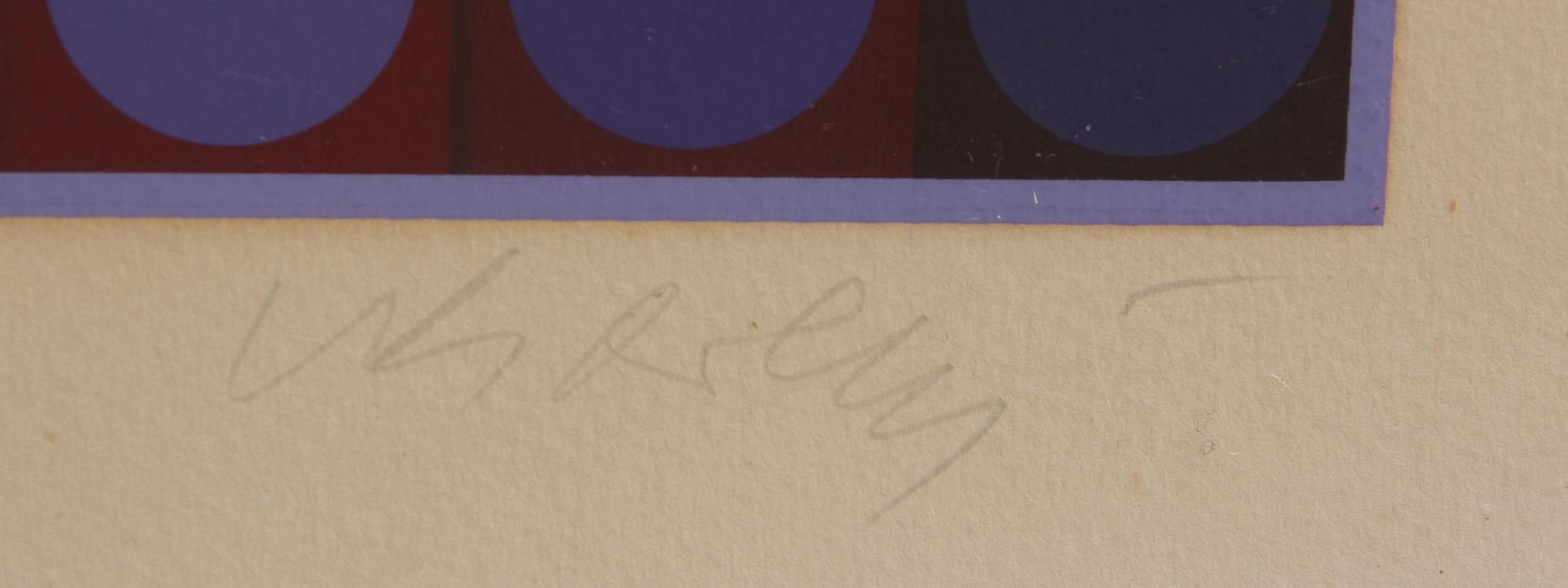 VICTOR VASARELY, färgserigrafi, sign o numr 221/250.