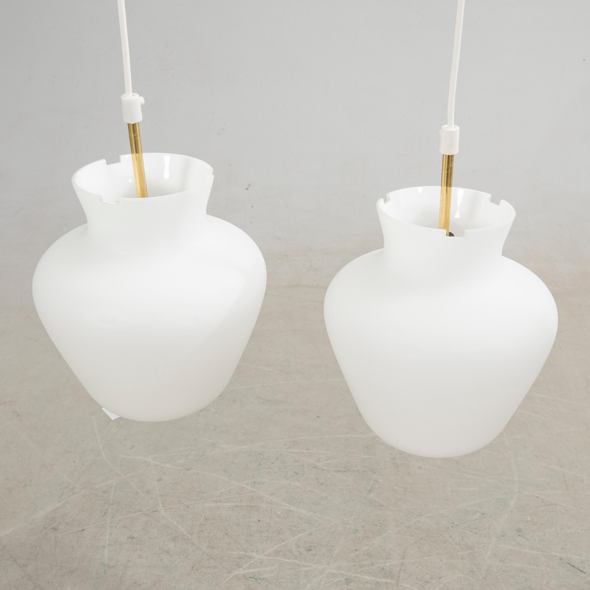 Taklampor, ett par, Asea, 1900-talets mitt.