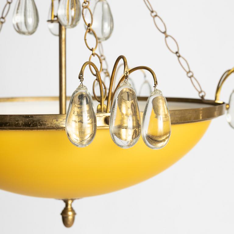 Bertil Brisborg, a ceiling lamp model 32072, Nordiska Kompaniet, 1940s.