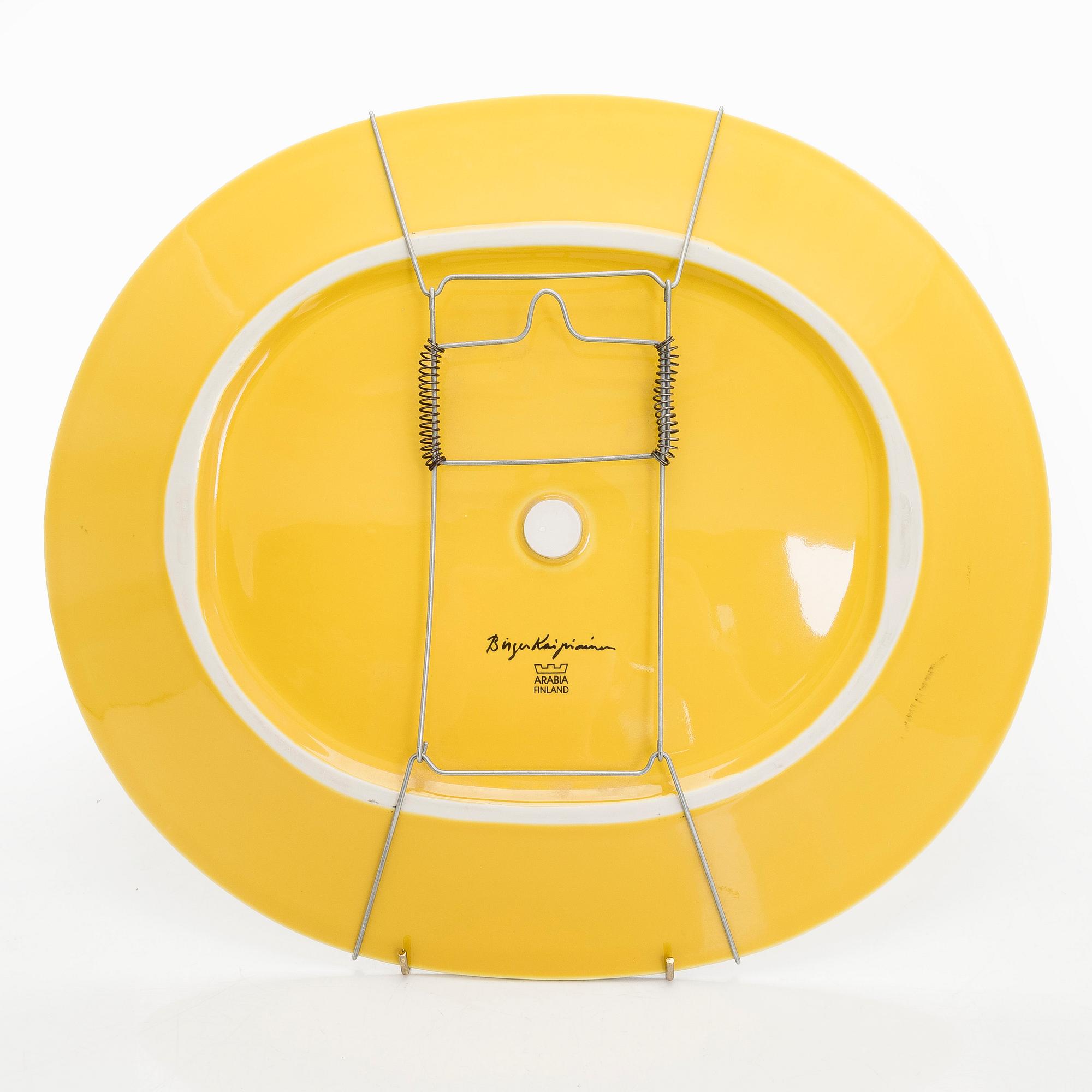 Birger Kaipiainen, decoration plate, 'Florence'-series, signed Birger Kaipiainen, Arabia Finland.