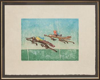 ROBERTO MATTA, färgetsning. Signerad och numrerad 83/100.