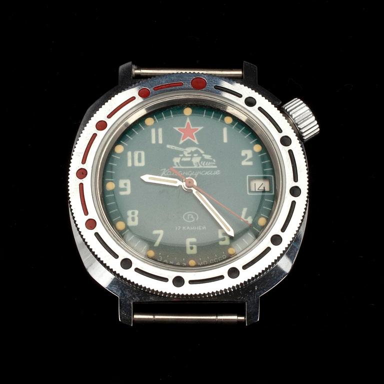 VOSTOK, kommandirskie 2414 A, заказ мо ссср. Stål. Mekanisk. Sovjetunionen 1990 t.