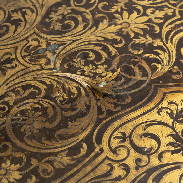 A Boulle style desk, second half of the 19th Century.