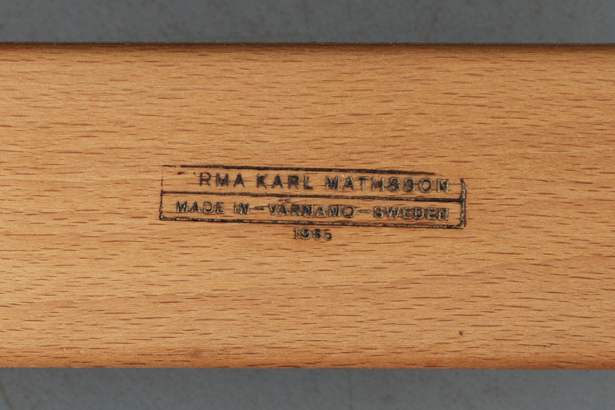 FÅTÖLJ, Bruno Mathsson, firma Karl Mathsson, Värnamo. 1965.