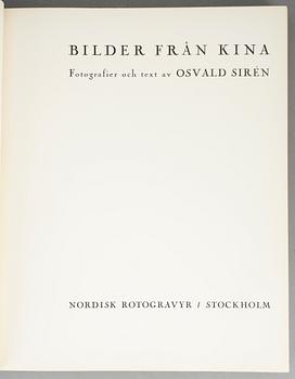 BÖCKER OM KINA SAMT JAPAN, 2 st, Bilder från Kina, Osvald Sirén resp Japanska träsnitt, Rose Hempel.