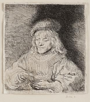 373. Rembrandt Harmensz van Rijn, "The card player".