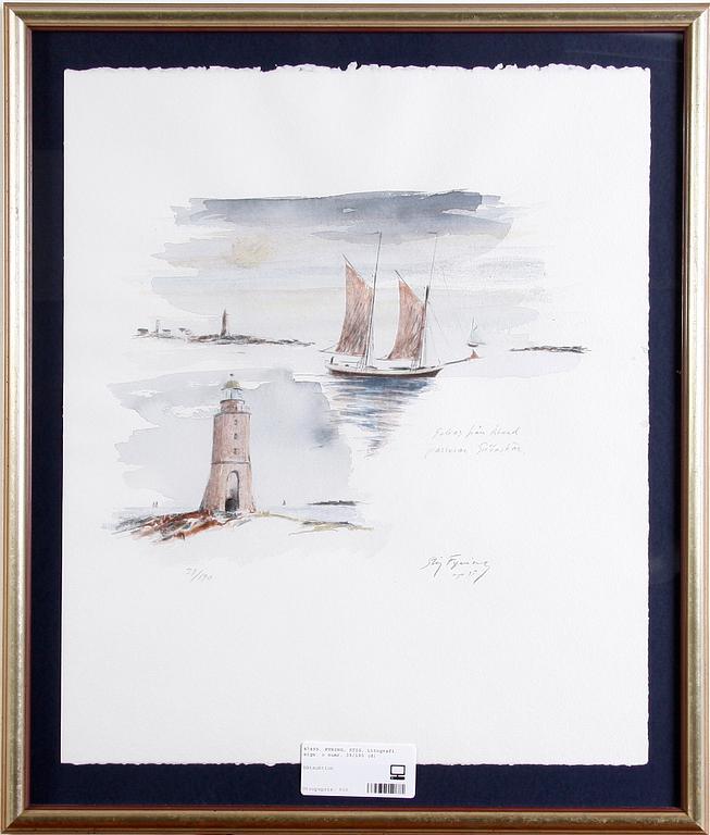 FYRING, STIG. Litografi, sign. o numr. 39/190.