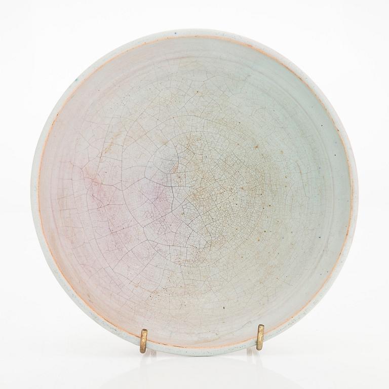 Marita Lybeck, a red clay bowl, signed ML.