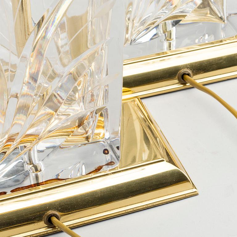 A PAIR OF TABLE LAMPS, Nachtmann Leuchten design.