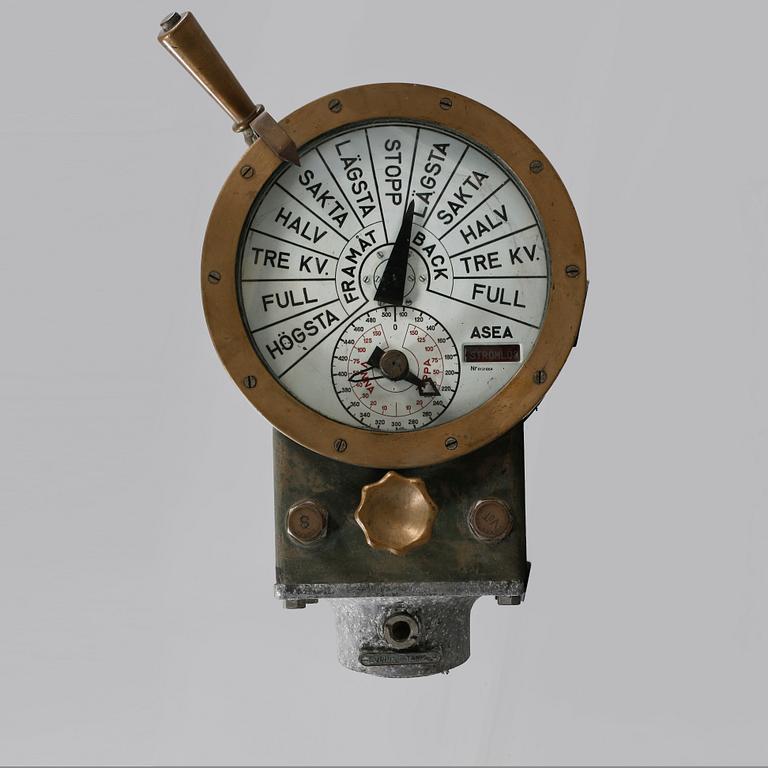 MASKINTELEGRAF, delvis metall, ASEA, 1900-tal.