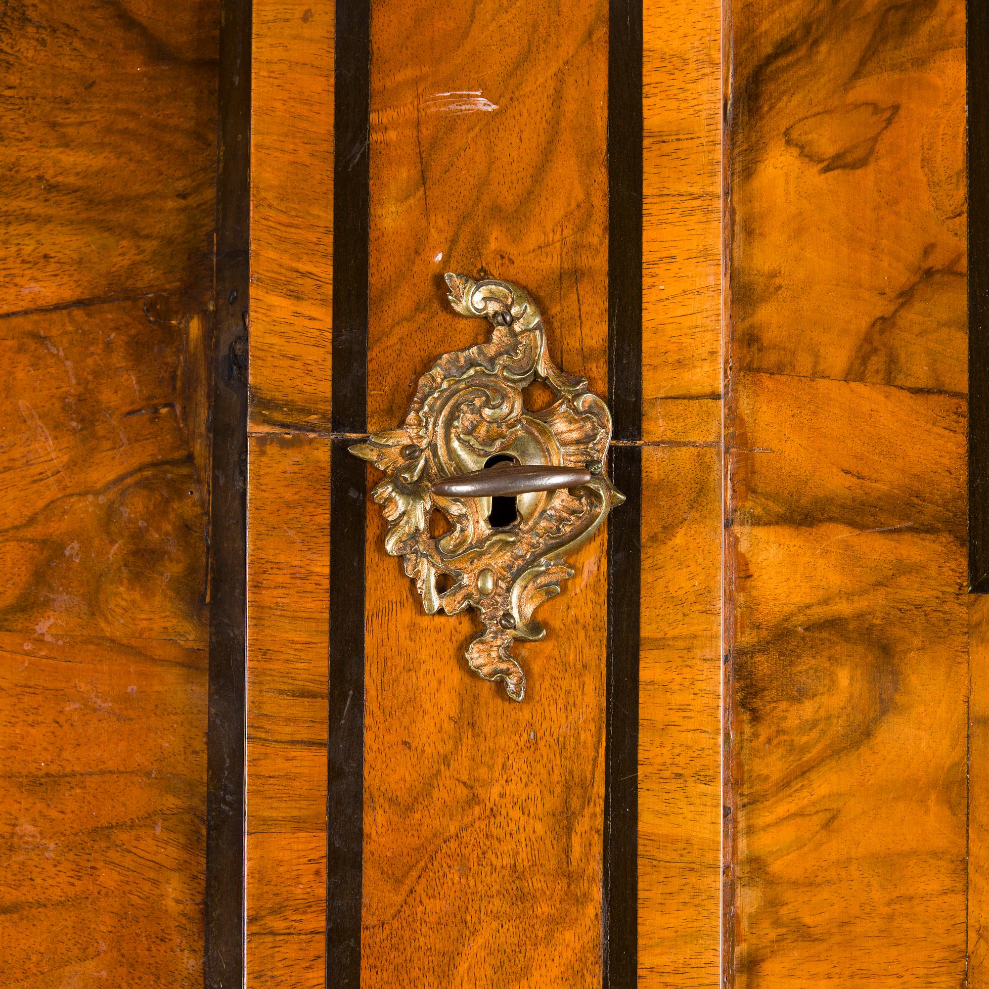A Swedish late baroque cupboard, mid 18th century.