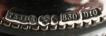 LJUSSTAKAR, 1 par, silver, Tesi, Göteborg 1978.