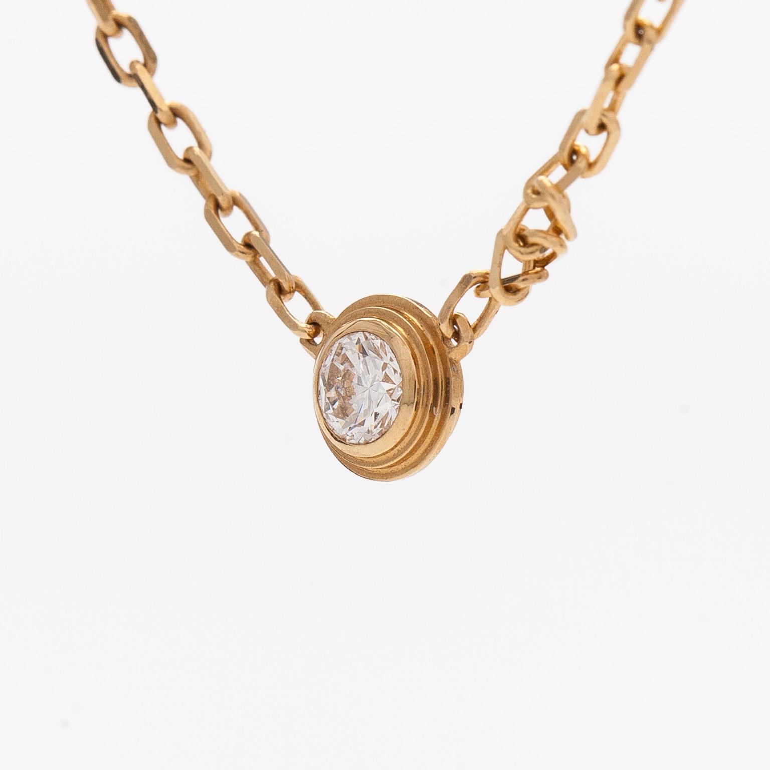 Cartier, kaulakoru, "d'Amour", 18K kultaa ja timantti n 0.09 ct.