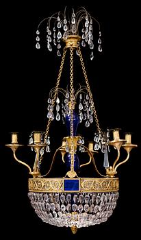 1268. A Russian 18th/19th century six-light chandelier.