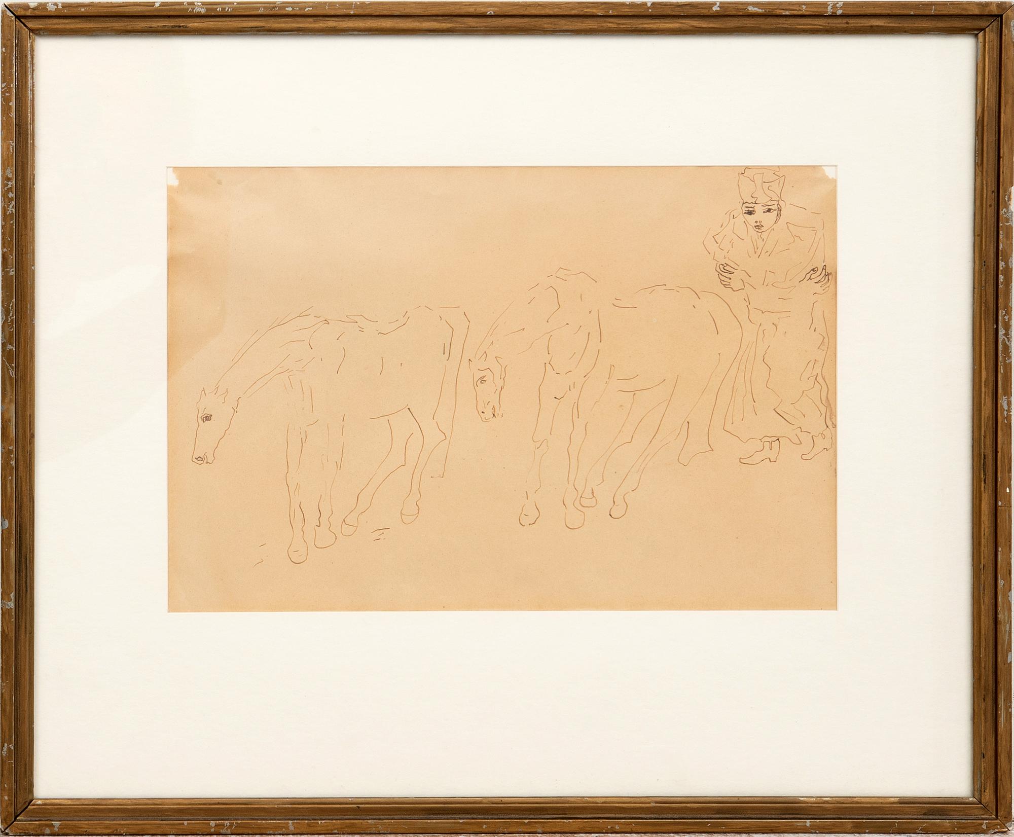 Carl Fredrik Hill, Horses with the military.