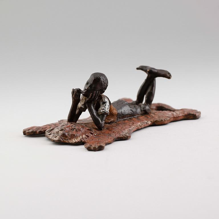 FIGUR, wienerbrons, märkt geschüzt, omkring år 1900.