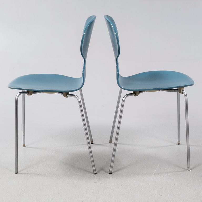 ARNE JACOBSEN, 4 stolar, "Myran", Fritz Hansen, 1970.