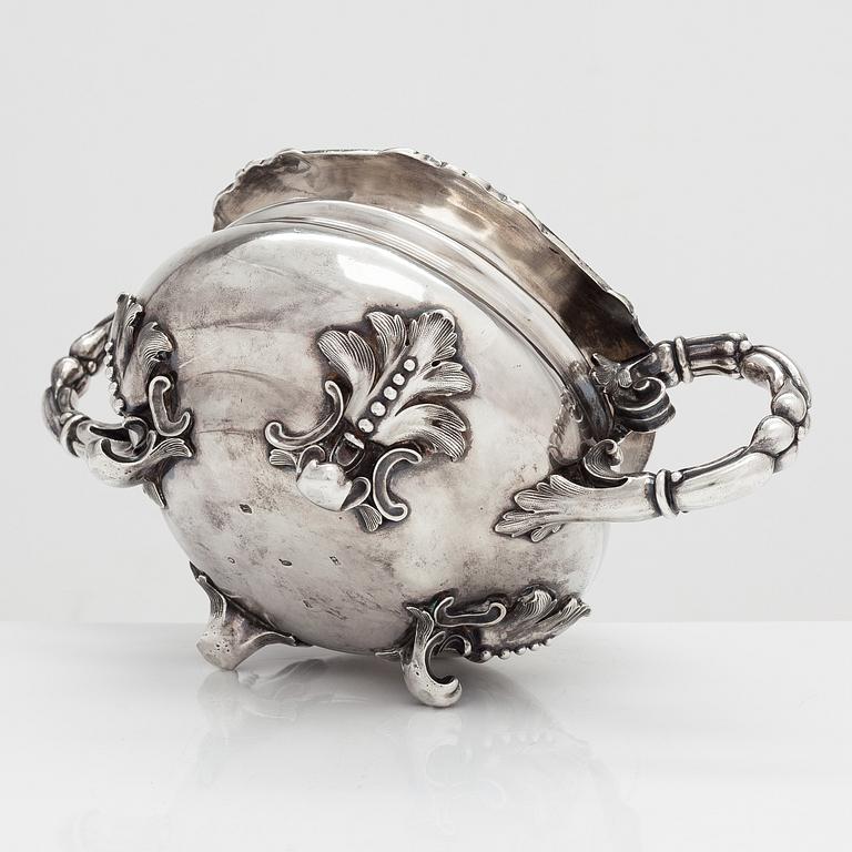 Sockerskål, silver, S:t Petersburg 1849.