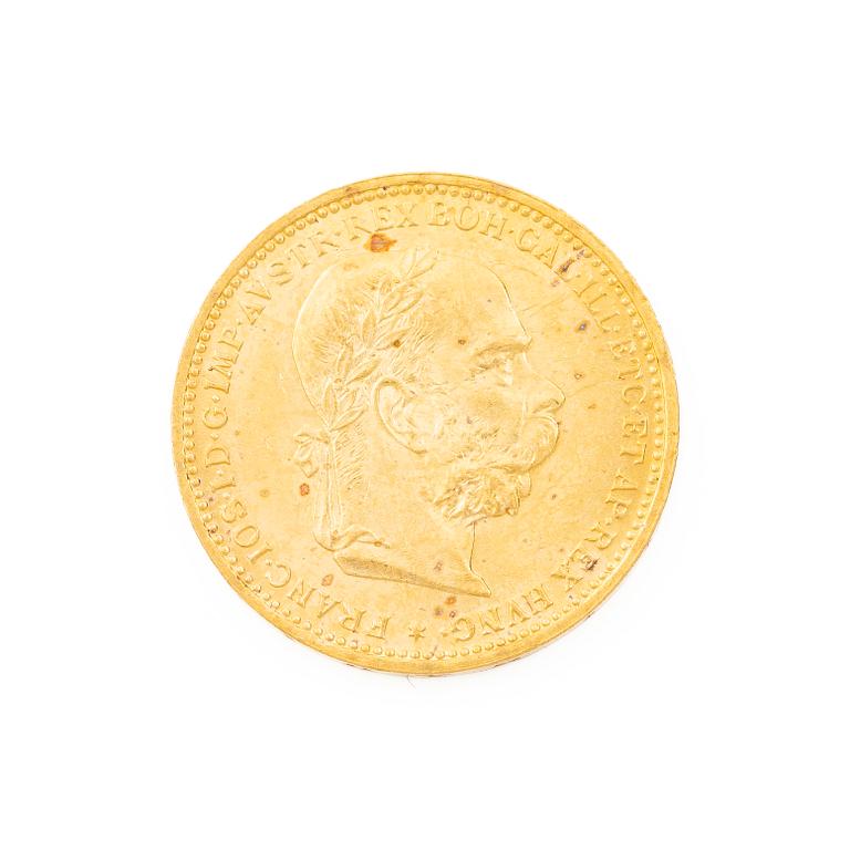 Gold coin, Austria-Hungary, 20 Corona, 1894.